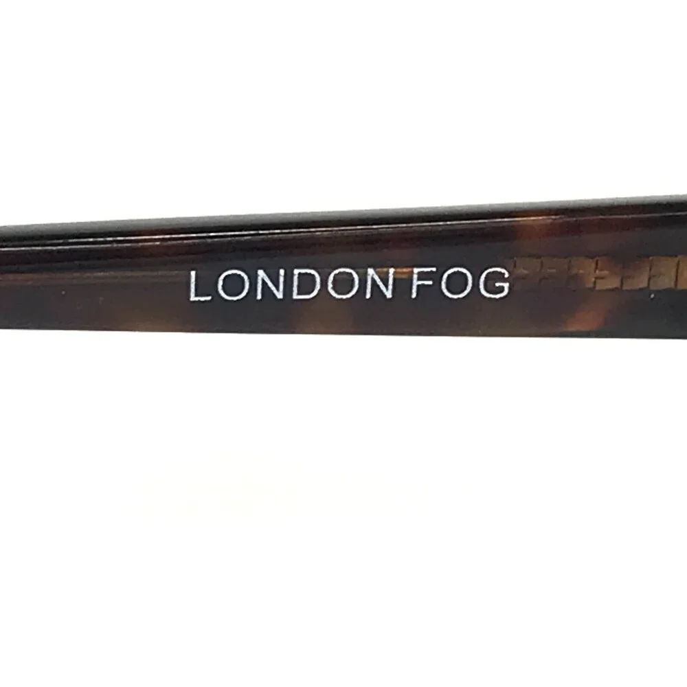 London Fog Eyeglasses Frames LF405 04 Brown Gold Round Full Rim 53-17-135